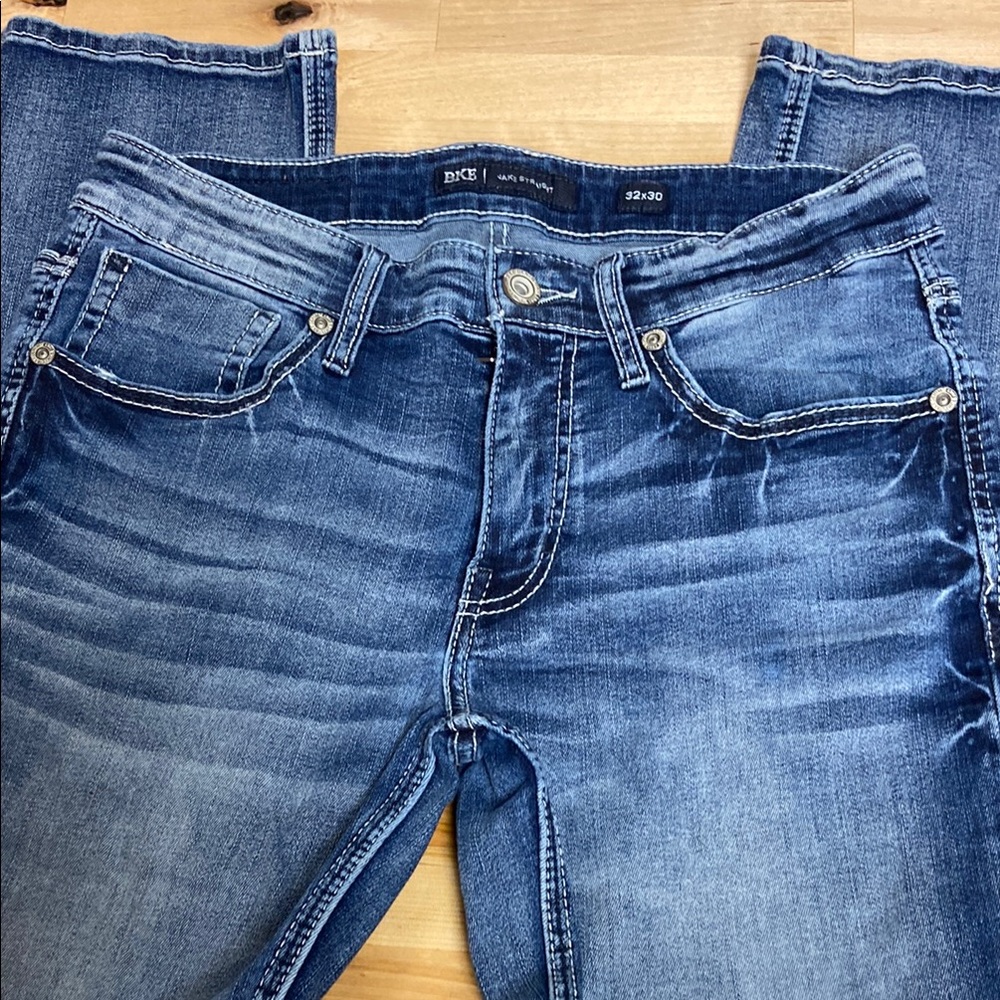 BKE JAKE STRAIGHT BLUE JEANS 32x30
